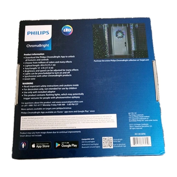 150ct Philips ChromaBright LED Color Mini String Lights...
